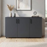 Комод Doros Торн Антрацит 3 ДСП 135х51.6х80 (DRS-012097) Комод Doros Торн Антрацит 3 ДСП 135х51.6х80 (DRS-012097)