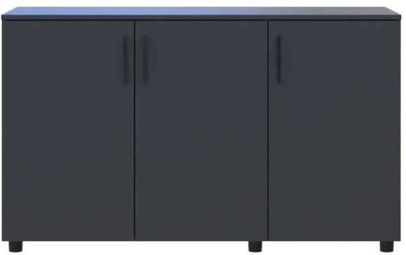Комод Doros Торн Антрацит 3 ДСП 135х51.6х80 (DRS-012097) Комод Doros Торн Антрацит 3 ДСП 135х51.6х80 (DRS-012097)