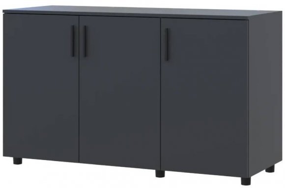 Комод Doros Торн Антрацит 3 ДСП 135х51.6х80 (DRS-012097) Комод Doros Торн Антрацит 3 ДСП 135х51.6х80 (DRS-012097)