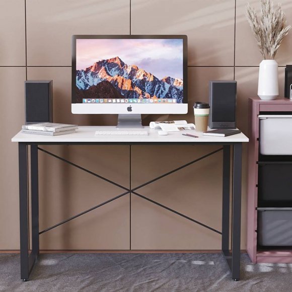 Письмовий стіл Ferrum-decor Дейв 75x120x70 чорний ДСП Біле 16мм (FRD-102003)