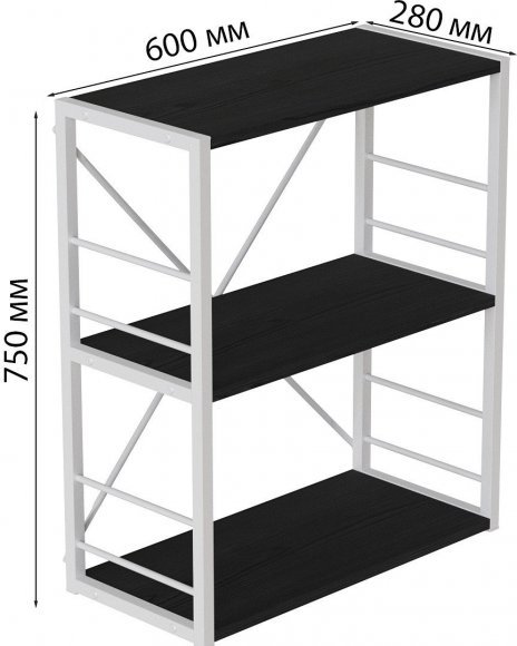 Етажерка 3/60 Ferrum-decor Серії Конект 73x60x28 сірий ДСП Сосна Кембра 16мм (FRD-104271) Етажерка 3/60 Ferrum-decor Серії Конект 73x60x28 сірий ДСП Сосна Кембра 16мм (FRD-104271)