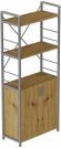 Етажерка 3/60 Ferrum-decor Серії Конект із тумбою 144x60x28 Сірий ДСП Артизан (FRD-104461)