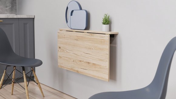 Обідній стіл-трансформер Ніка стіновий Ferrum-decor 420x900x500 Чорний метал ДСП Дуб Сан-Марино 16 мм (FRD-105165) Обідній стіл-трансформер Ніка стіновий Ferrum-decor 420x900x500 Чорний метал ДСП Дуб Сан-Марино 16 мм (FRD-105165)