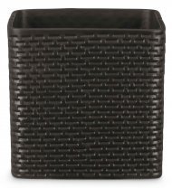 Кашпо для квітів Modern кераміка 18" антрацит куб 59059