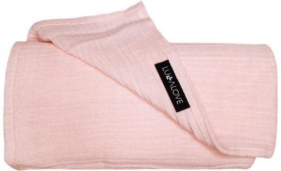 Пелюшка муслінова-плед 100x100 см Powder Pink lullalove-7361 Пелюшка муслінова-плед 100x100 см Powder Pink lullalove-7361