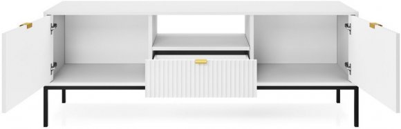 Тумба під телевізор Perfect Home Нова / Nova 2-дверна з 1 шухлядою і чорними ніжками RTV154 Білий (PFH-091225) Тумба під телевізор Perfect Home Нова / Nova 2-дверна з 1 шухлядою і чорними ніжками RTV154 Білий (PFH-091225)