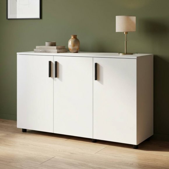 Комод Doros Торн Білий 3 ДСП 135х51.6х80 (DRS-012098) Комод Doros Торн Білий 3 ДСП 135х51.6х80 (DRS-012098)