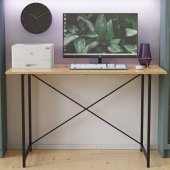 Стіл письмовий Line Лайт Ferrum-decor 750x1000x500 Чорний метал ДСП Дуб Артизан 16 мм (FRD-104841) Стіл письмовий Line Лайт Ferrum-decor 750x1000x500 Чорний метал ДСП Дуб Артизан 16 мм (FRD-104841)