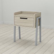 Тумба модульна Ferrum-decor Бетті 540x450x320 метал Сірий ДСП Сонома 16 мм (FRD-103000)
