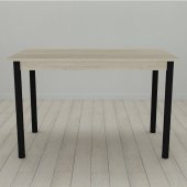 Стіл кухонний Ferrum-decor Беніта 75x120x60 Чорний ДСП Сонома 16мм (FRD-106273)