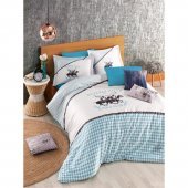 Постільна білизна BHPC 103 Blue євро 200х220 см