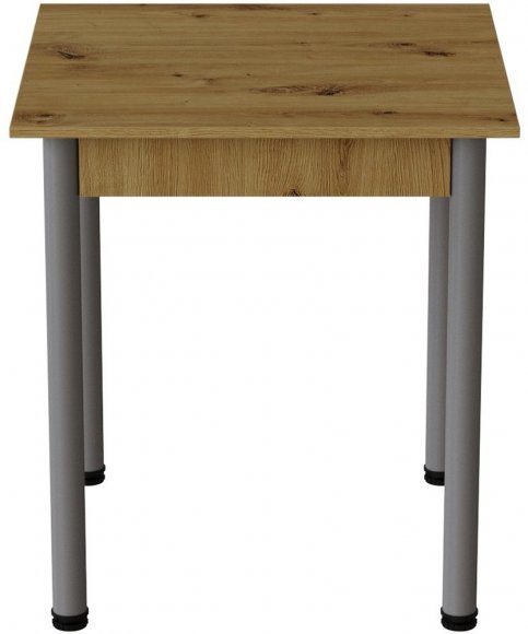 Стіл кухонний Ferrum-decor Агата 75x70x70 Сірий ДСП Дуб Артизан 16мм (FRD-105671)