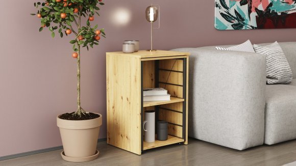 Стіл-тумба трансформер Смарт 2/1 Ferrum-decor 750x1450x500 Чорний метал ДСП Дуб Артизан 16 мм (FRD-105100) Стіл-тумба трансформер Смарт 2/1 Ferrum-decor 750x1450x500 Чорний метал ДСП Дуб Артизан 16 мм (FRD-105100)