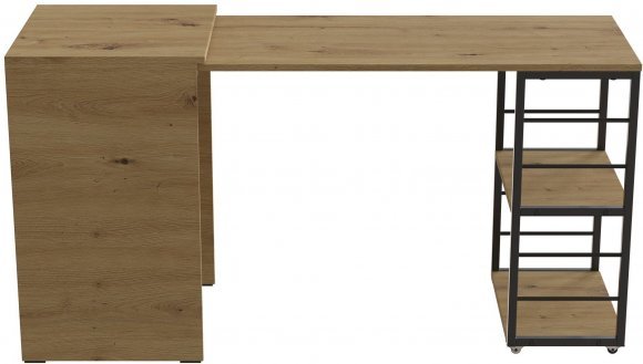 Стіл-тумба трансформер Смарт 2/1 Ferrum-decor 750x1450x500 Чорний метал ДСП Дуб Артизан 16 мм (FRD-105100) Стіл-тумба трансформер Смарт 2/1 Ferrum-decor 750x1450x500 Чорний метал ДСП Дуб Артизан 16 мм (FRD-105100)