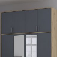 Антресоль висока Doros Ронді Дуб Артизан/Графіт 4 ДСП 160х52х65 (DRS-011907) Антресоль висока Doros Ронді Дуб Артизан/Графіт 4 ДСП 160х52х65 (DRS-011907)