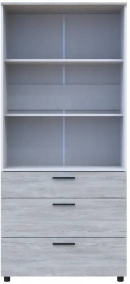 Шафа для одягу Doros Торн Сосна Натті/Білий 2 ДСП/3Ш (полиці) 90х51.6х200 (DRS-012000)