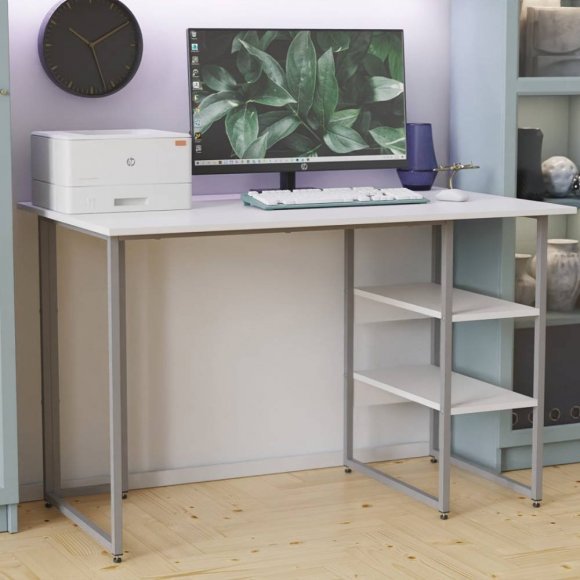 Письмовий стіл Ferrum-decor Кевін 75x100x70 сірий ДСП Біле 16мм (FRD-101739) Письмовий стіл Ferrum-decor Кевін 75x100x70 сірий ДСП Біле 16мм (FRD-101739)