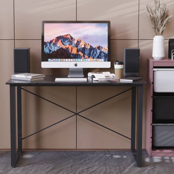Комп'ютерний стіл Ferrum-decor Дейв 75x120x70 чорний ДСП Сосна Кембра 16мм (FRD-102007)