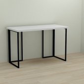 Письмовий стіл Ferrum-decor Ханна 76x120x70 чорний ДСП Біле 32мм (FRD-103516)