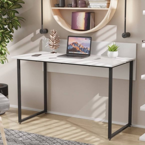 Письмовий стіл Ferrum-decor Скай 75x100x70 чорний ДСП Біле 16мм (FRD-103641)