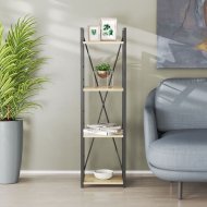 Етажерка 4/34 Ferrum-decor Серії Конект 120x34x28 чорний ДСП Дуб Сонома 16мм (FRD-104274) Етажерка 4/34 Ferrum-decor Серії Конект 120x34x28 чорний ДСП Дуб Сонома 16мм (FRD-104274)