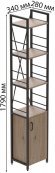 Етажерка 4/34 Ferrum-decor Серії Конект з тумбою 179x34x28 Чорний ДСП Сан-Марино (FRD-104464) Етажерка 4/34 Ferrum-decor Серії Конект з тумбою 179x34x28 Чорний ДСП Сан-Марино (FRD-104464)