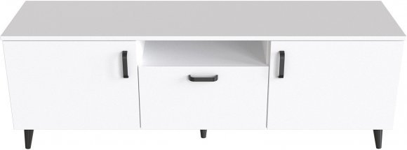 Тумба Лестер на конусних ніжках Ferrum-decor 48x139x38 Чорний метал ДСП Білий 16 мм (FRD-106807) Тумба Лестер на конусних ніжках Ferrum-decor 48x139x38 Чорний метал ДСП Білий 16 мм (FRD-106807)