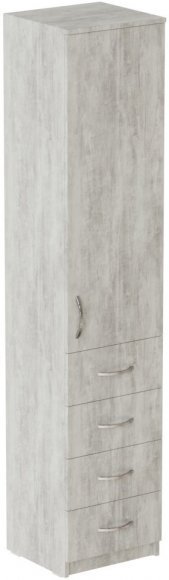 Пенал Анжело Ferrum-decor на 3 полиці з дверима та 4 ящиками 1900x400x380 ДСП Бетон 16 мм (FRD-104935) Пенал Анжело Ferrum-decor на 3 полиці з дверима та 4 ящиками 1900x400x380 ДСП Бетон 16 мм (FRD-104935)