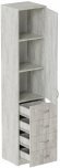 Пенал Анжело Ferrum-decor на 3 полиці з дверима та 4 ящиками 1900x400x380 ДСП Бетон 16 мм (FRD-104935) Пенал Анжело Ferrum-decor на 3 полиці з дверима та 4 ящиками 1900x400x380 ДСП Бетон 16 мм (FRD-104935)