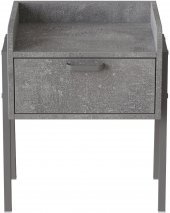Тумба модульна Ferrum-decor Бетті 540x450x320 метал Сірий ДСП Бетон16 мм (FRD-103003)