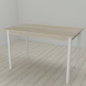 Стіл кухонний Ferrum-decor Беніта 75x120x70 Білий ДСП Сонома 16мм (FRD-106276)