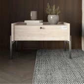 Тумба приліжкова LION Wood з однією шухлядою Самоа Димчастий (чорні ножки) (LION-041331) Тумба приліжкова LION Wood з однією шухлядою Самоа Димчастий (чорні ножки) (LION-041331)