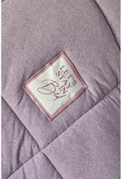 Набір постіль з ковдрою Toffee lila ліловий полуторна 160х220 см