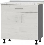 Кухонний модуль 1 шухляда Оптіма Низ Н75-800 Антрацит/Дуб Крафт Білий (без стільниці) 800х461х820 мм (DTM-073223)