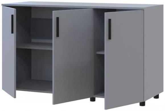 Комод Doros Торн Сірий 3 ДСП 135х51.6х80 (DRS-012101) Комод Doros Торн Сірий 3 ДСП 135х51.6х80 (DRS-012101)