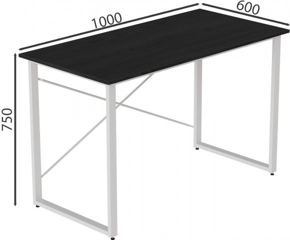 Комп'ютерний стіл Ferrum-decor Дейв 75x100x60 білий ДСП Сосна Кембра 32мм (FRD-102145)