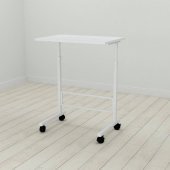 Стіл приставний Ferrum-decor Аміго 62x60x40 метал Білий ДСП Біле 16мм (FRD-102533)