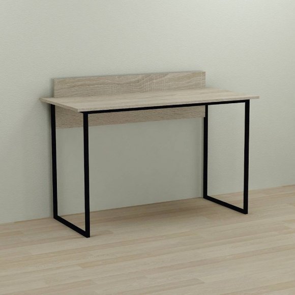 Письмовий стіл Ferrum-decor Скай 75x100x70 чорний ДСП Дуб Сонома 16мм (FRD-103642)