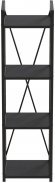 Етажерка 4/34 Ferrum-decor Серії Конект 120x34x28 чорний ДСП Сосна Кембра 16мм (FRD-104276)