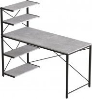 Комп'ютерний стіл Ferrum-decor Джек 75x140x70 Чорний ДСП Бетон (FRD-105322)