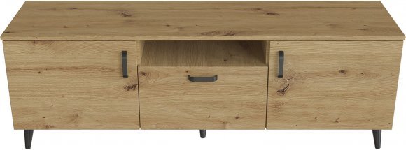Тумба Лестер на конусних ніжках Ferrum-decor 48x139x38 Чорний метал ДСП Дуб Артизан 16 мм (FRD-106808) Тумба Лестер на конусних ніжках Ferrum-decor 48x139x38 Чорний метал ДСП Дуб Артизан 16 мм (FRD-106808)