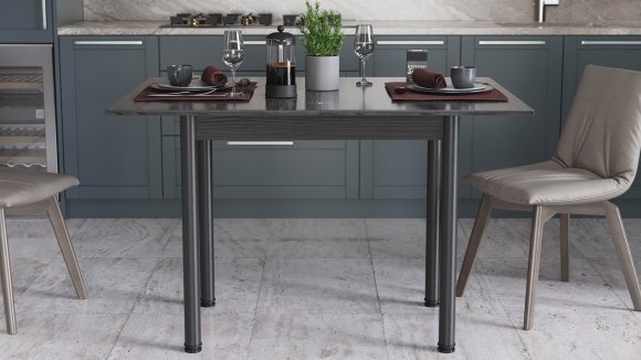 Обідній стіл-формер розкладний Берта Ferrum-decor 750x1200x900 Чорний метал ДСП Сосна Кембра 16 мм (FRD-105173) Обідній стіл-формер розкладний Берта Ferrum-decor 750x1200x900 Чорний метал ДСП Сосна Кембра 16 мм (FRD-105173)