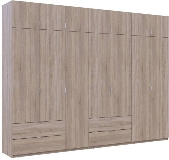 Шафа для одягу Doros Лукас Дуб сонома 3+4 ДСП 315х50х240 DRS-011709 (42005135) Шафа для одягу Doros Лукас Дуб сонома 3+4 ДСП 315х50х240 DRS-011709 (42005135)