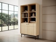 Стелаж Perfect Home Джапанді / Japandi R104 2-дверний Дуб лінеа (PFH-091465) Стелаж Perfect Home Джапанді / Japandi R104 2-дверний Дуб лінеа (PFH-091465)