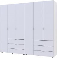 Комплект шаф для одягу Doros Гелар (2 шт.) 232,5х49,5х203,4 см Білий (DRS-011115) Комплект шаф для одягу Doros Гелар (2 шт.) 232,5х49,5х203,4 см Білий (DRS-011115)