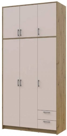 Антресоль висока Doros Ронді Дуб Артизан/Кашемір 3 ДСП 121х52х65 (DRS-011909)
