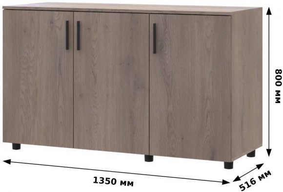 Комод Doros Торн Сосна Натті 3 ДСП 135х51.6х80 (DRS-012102) Комод Doros Торн Сосна Натті 3 ДСП 135х51.6х80 (DRS-012102)
