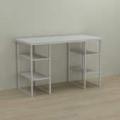 Письмовий стіл Ferrum-decor Карен 76x140x60 білий ДСП Біле 32мм (FRD-102271)