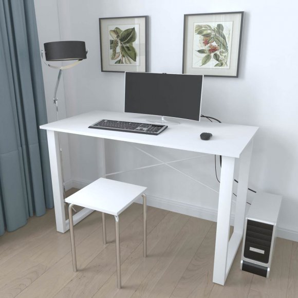 Письмовий стіл Ferrum-decor Драйв 750x1200x700 Білий метал ДСП Біле 16 мм (FRD-103185) Письмовий стіл Ferrum-decor Драйв 750x1200x700 Білий метал ДСП Біле 16 мм (FRD-103185)