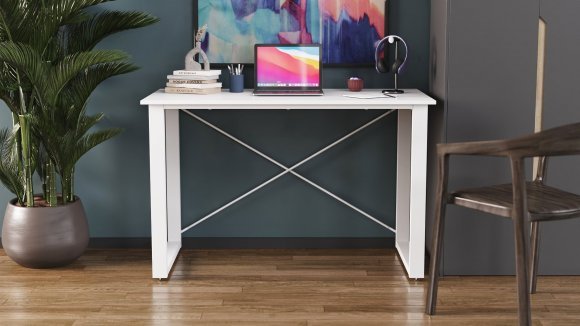 Письмовий стіл Ferrum-decor Драйв 750x1200x700 Білий метал ДСП Біле 16 мм (FRD-103185) Письмовий стіл Ferrum-decor Драйв 750x1200x700 Білий метал ДСП Біле 16 мм (FRD-103185)